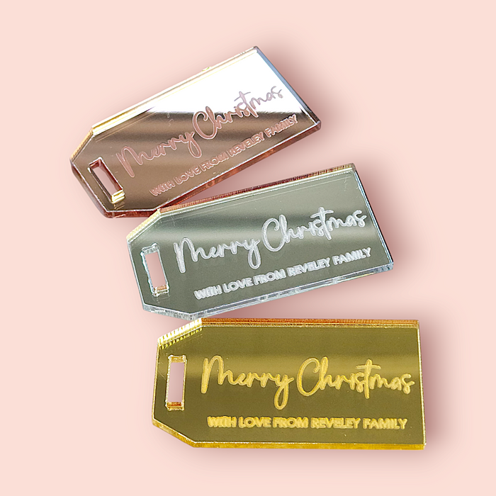 Set of 4 Christmas Gift Tag Style #1