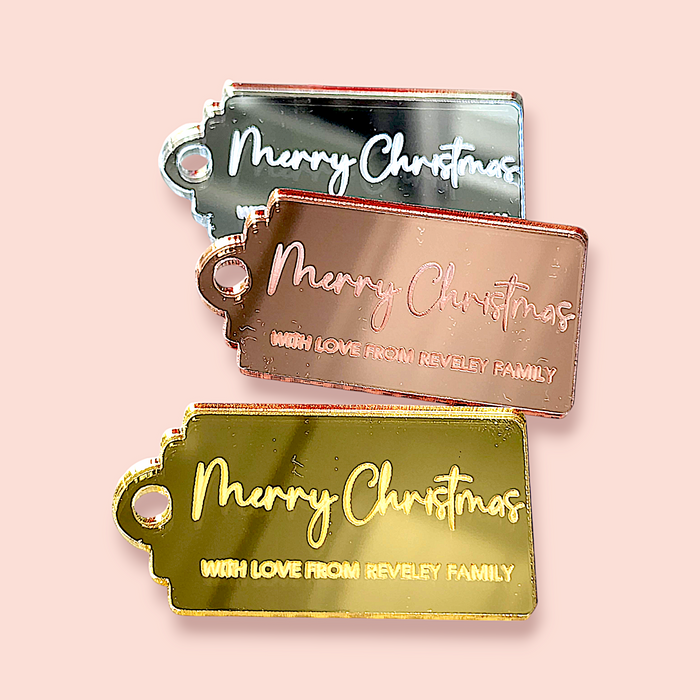 Set of 4 Christmas Gift Tag Style #2