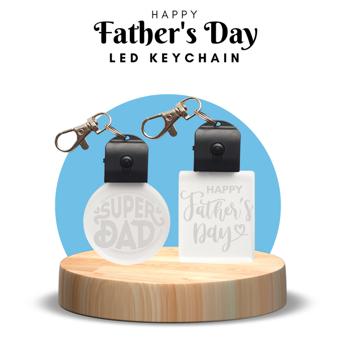 Father's Day LED Keychain